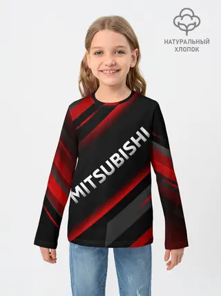 Детский лонгслив / Митсубиси геометрия