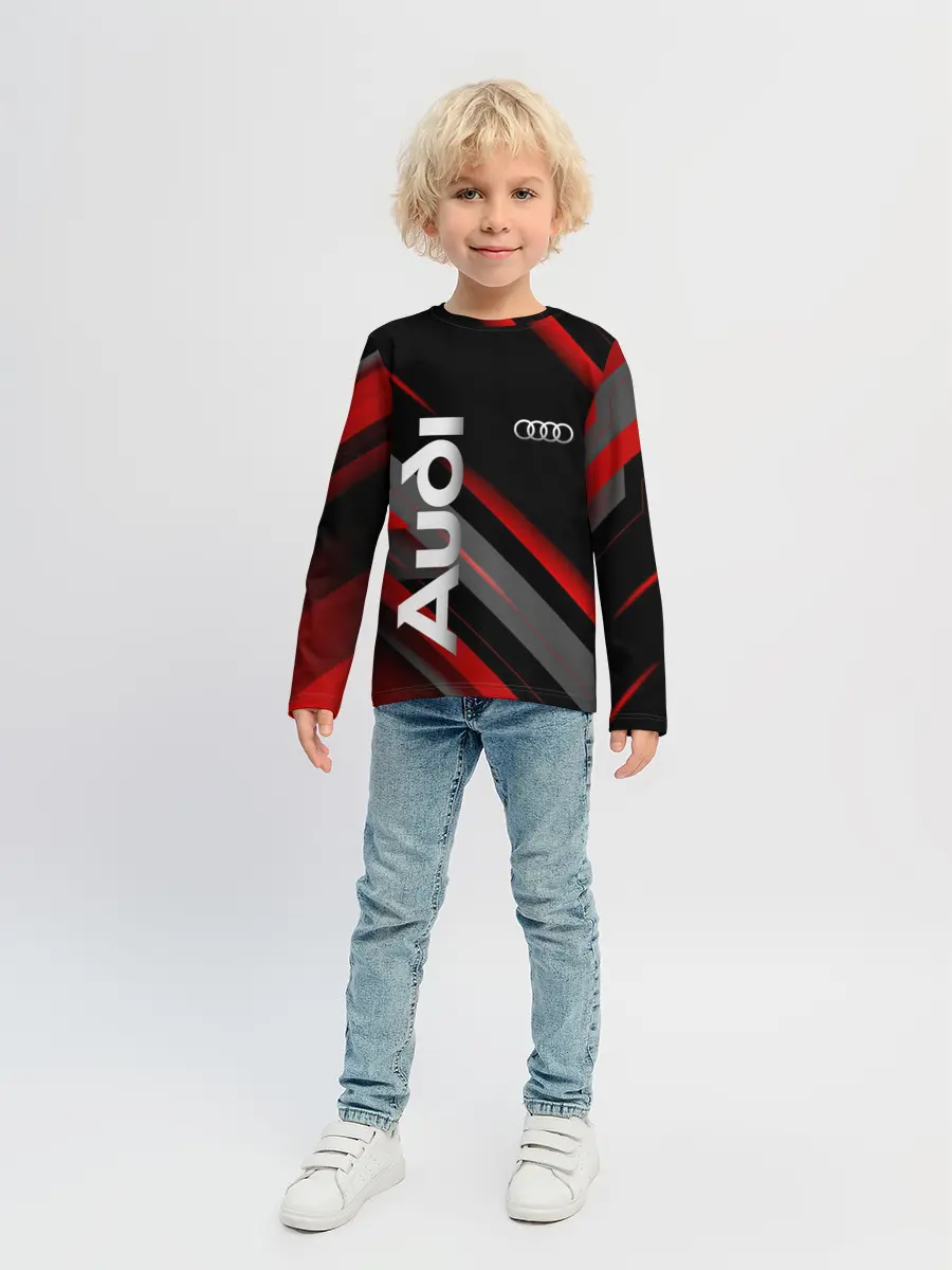 Детский лонгслив / Геометрия Ауди