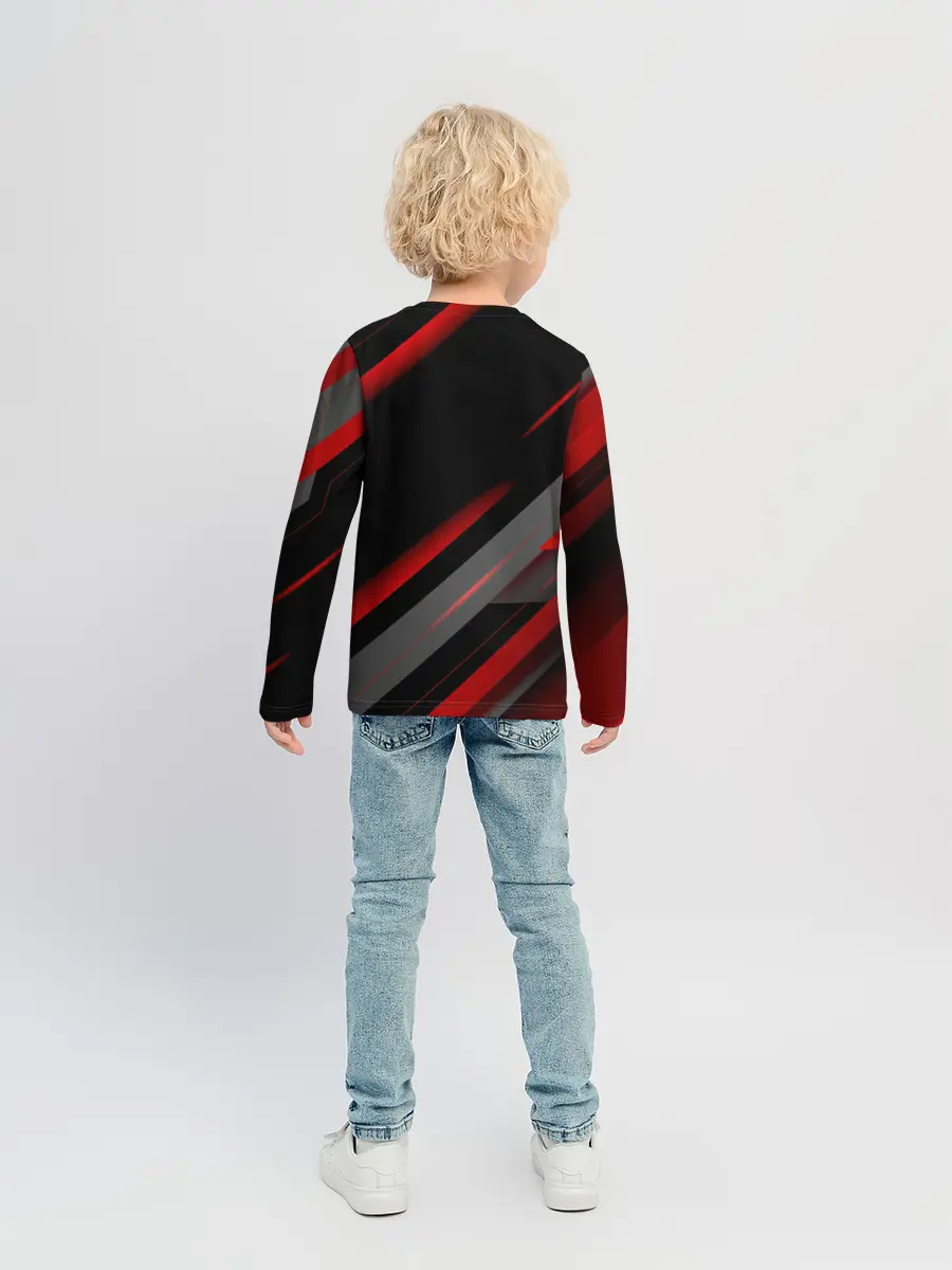 Детский лонгслив / Геометрия Ауди