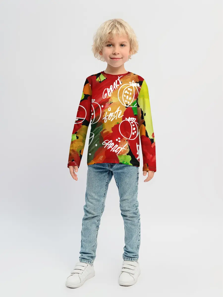 Детский лонгслив / Вкус граната