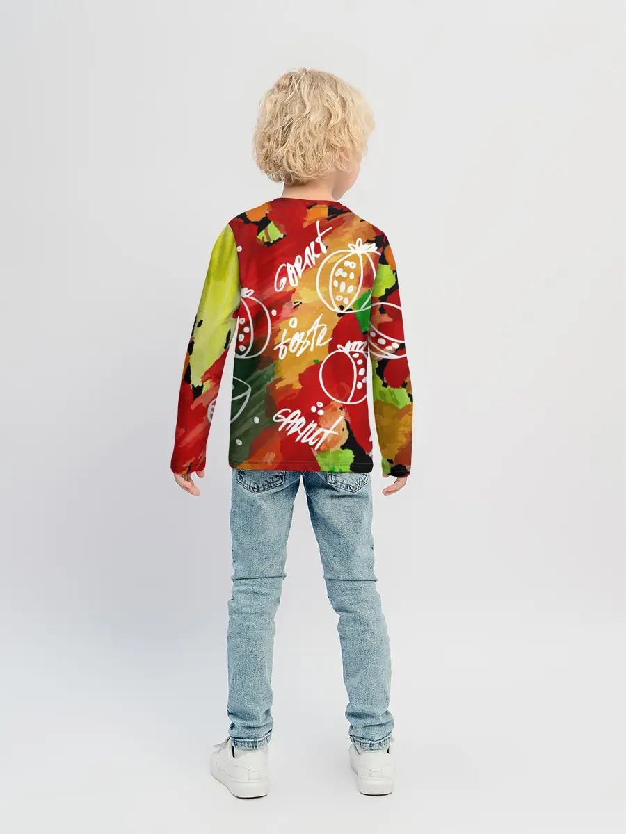 Детский лонгслив / Вкус граната