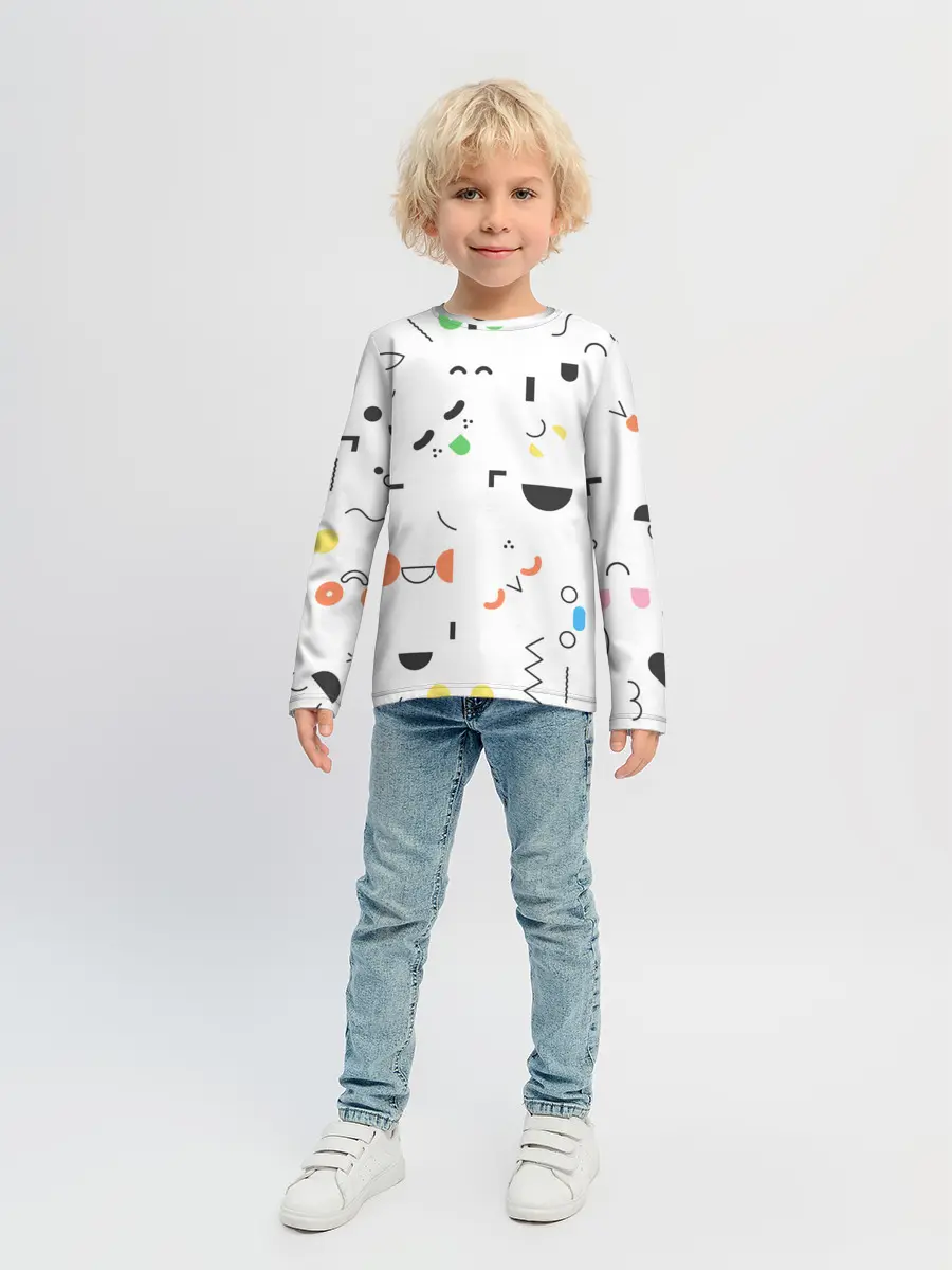 Детский лонгслив / TOCA BOCA УЗОР ФОН