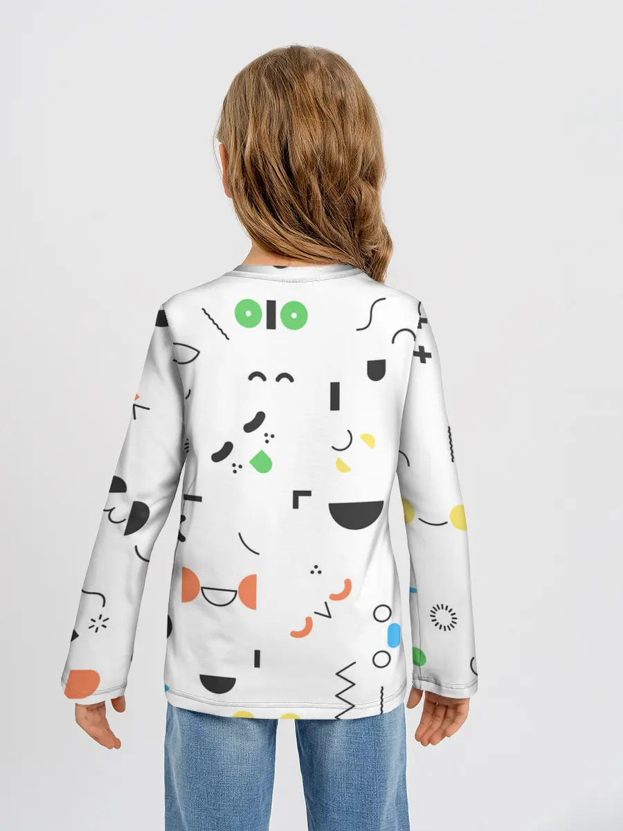 Детский лонгслив / TOCA BOCA УЗОР ФОН