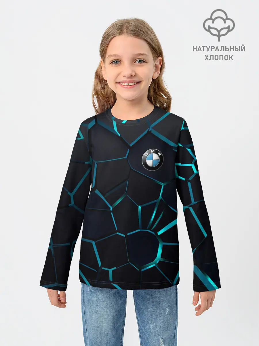 Детский лонгслив / BMW | 3D плиты с подсветкой