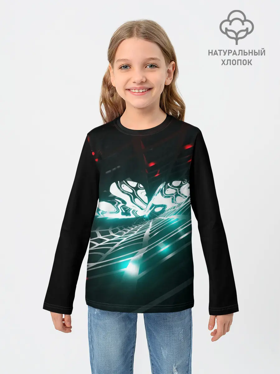 Детский лонгслив / Кибератака