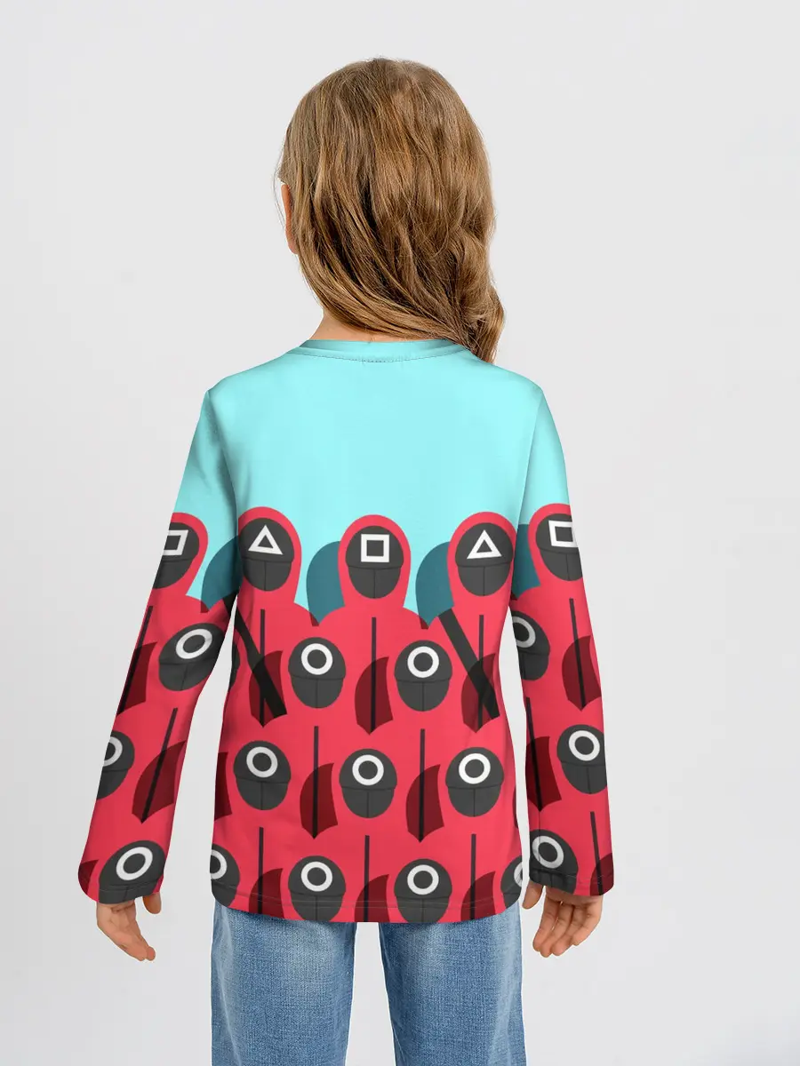 Детский лонгслив / Охрана | Squid game