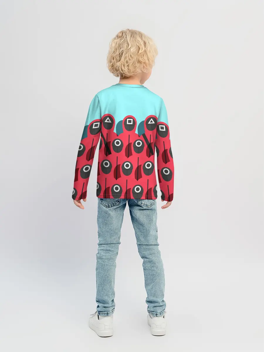Детский лонгслив / Охрана | Squid game