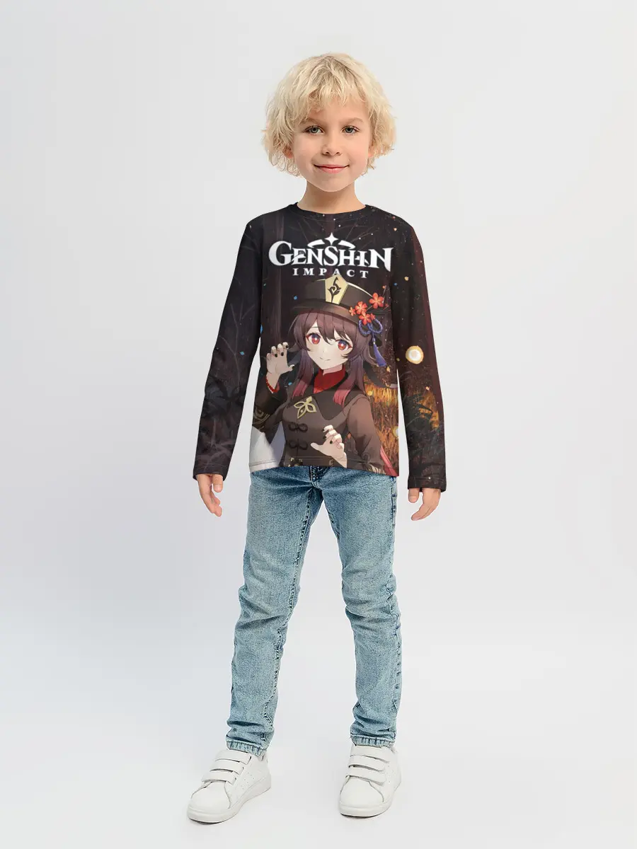 Детский лонгслив / Hu Tao