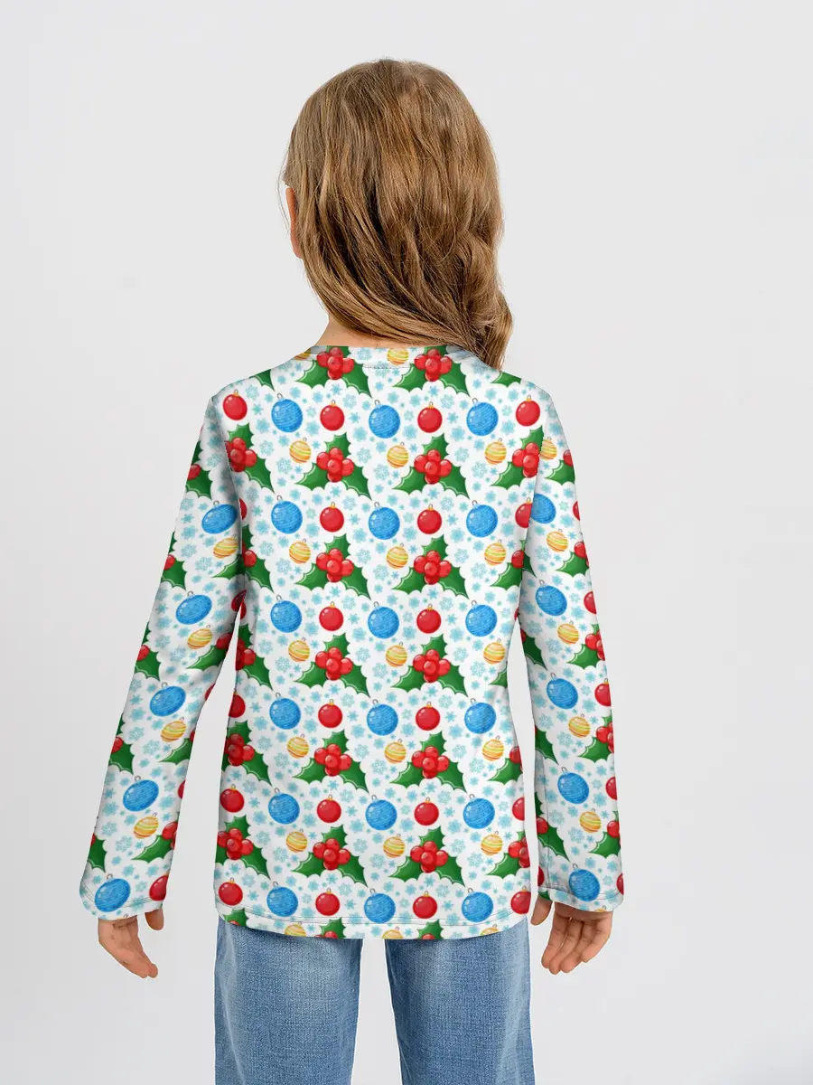 Детский лонгслив / Новогодняя Символика