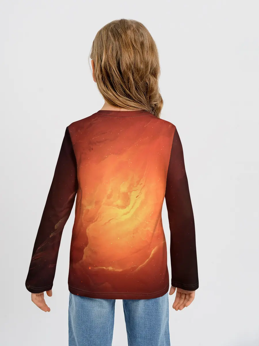 Детский лонгслив / Cat 50/50