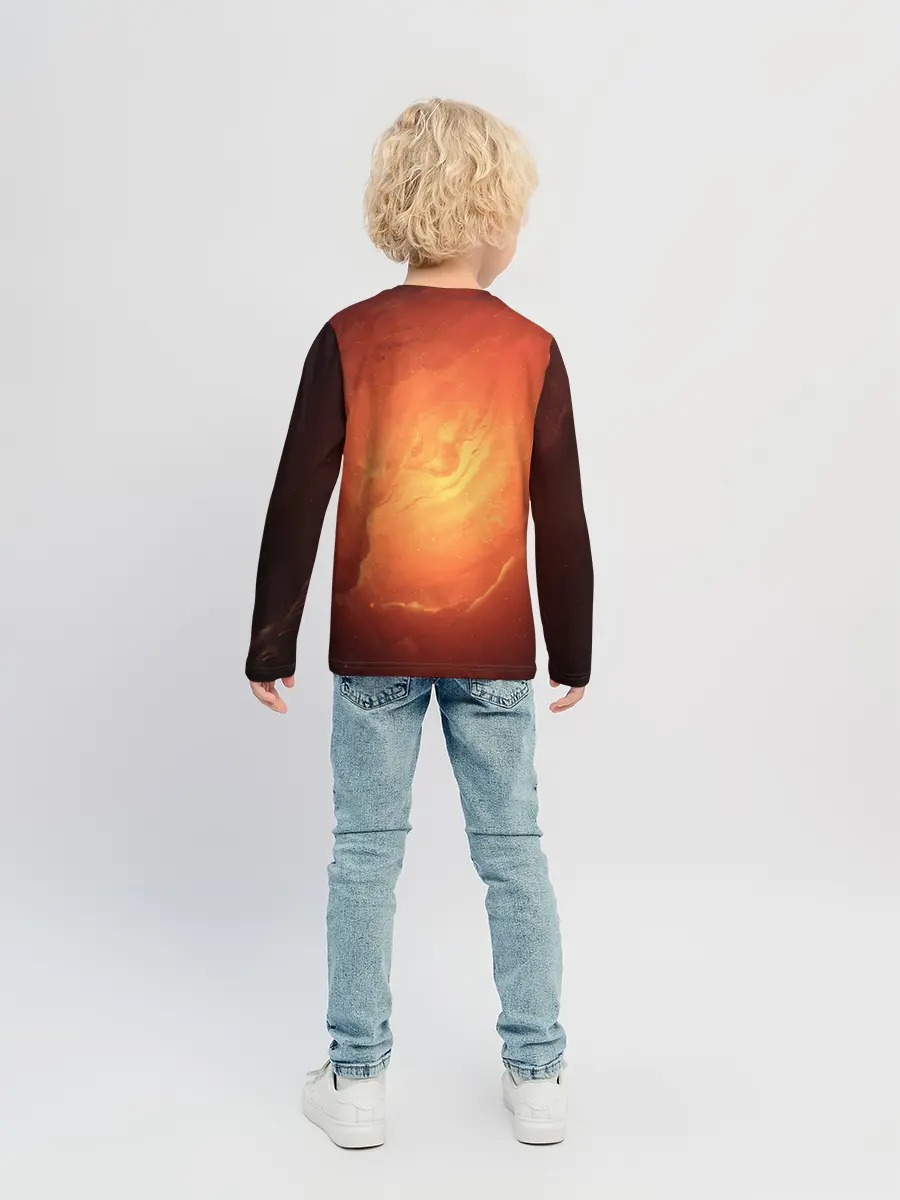 Детский лонгслив / Cat 50/50