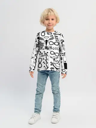 Детский лонгслив / ТОКИЙСКИЕ МСТИТЕЛИ ЛОГОБОМБИНГ