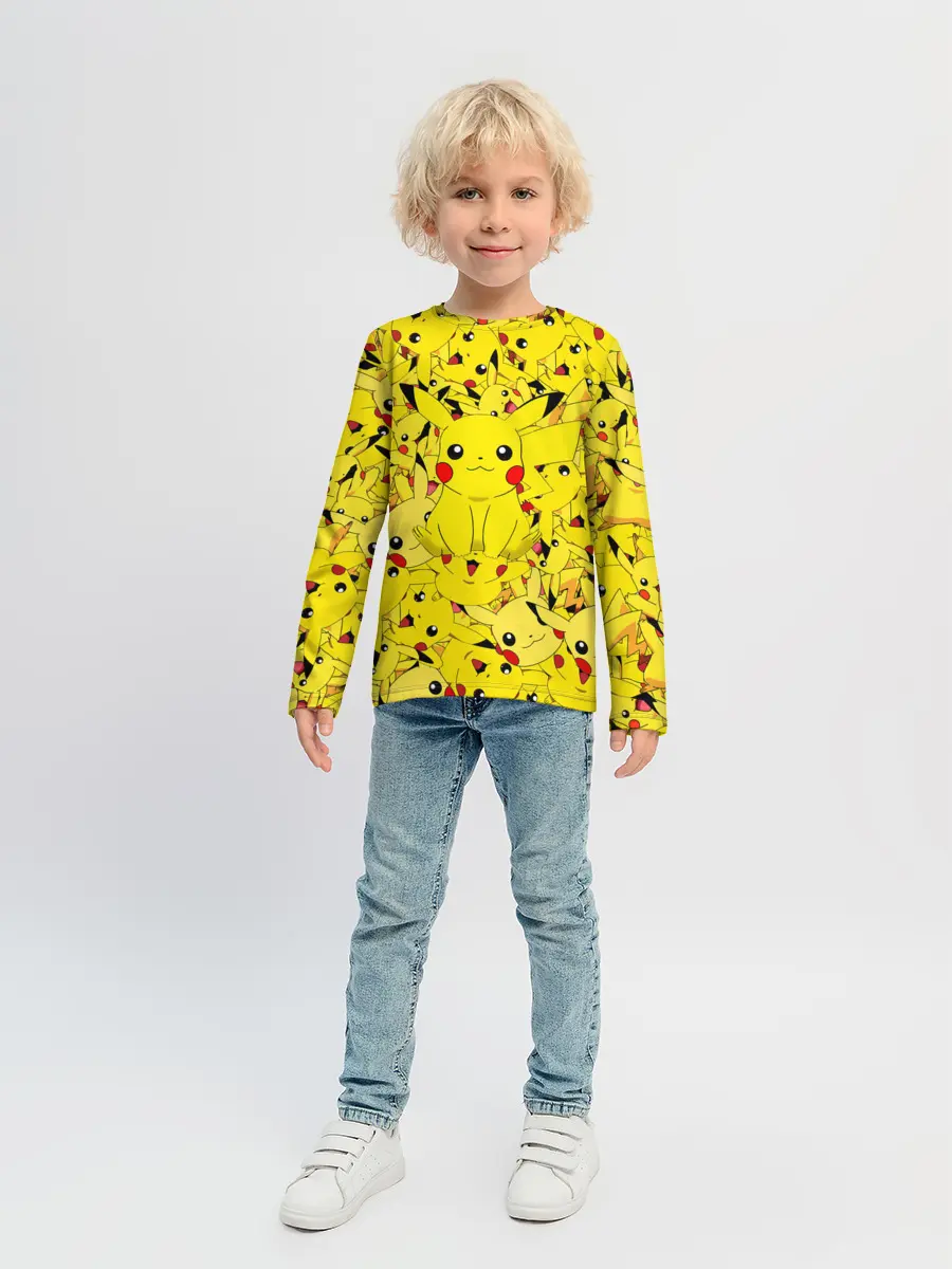 Детский лонгслив / ПИКАЧУ ПОКЕМОН PIKA PIKA