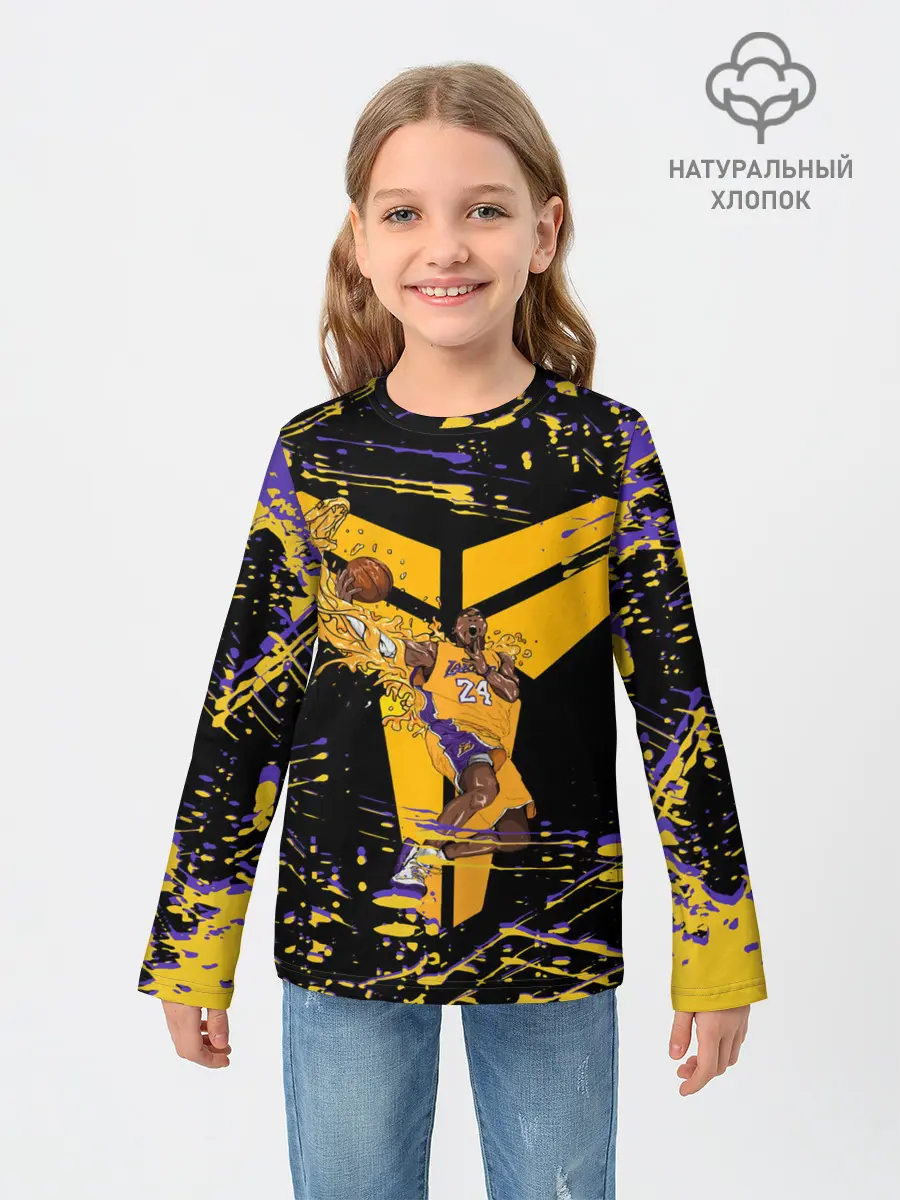 Детский лонгслив / Los angeles lakers NBA