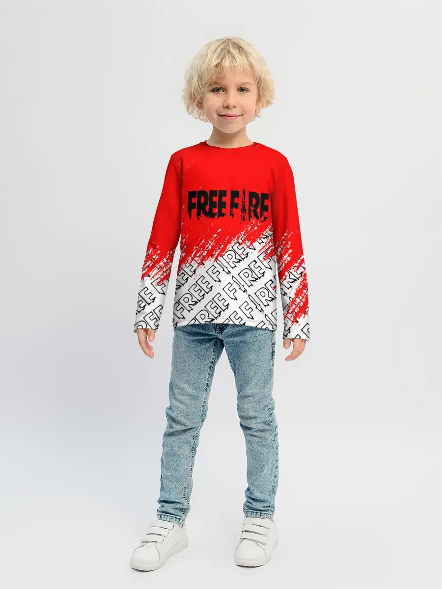 Детский лонгслив / фри фаер | День Booyah,