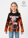 Детский лонгслив / ROBLOX FIRE | РОБЛОКС ОГОНЬ | ПОЖАРНЫЙ