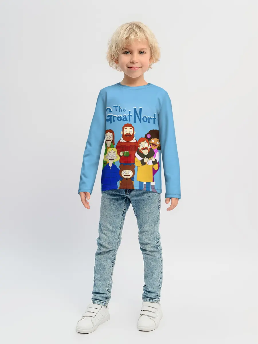 Детский лонгслив / The Great North Семья