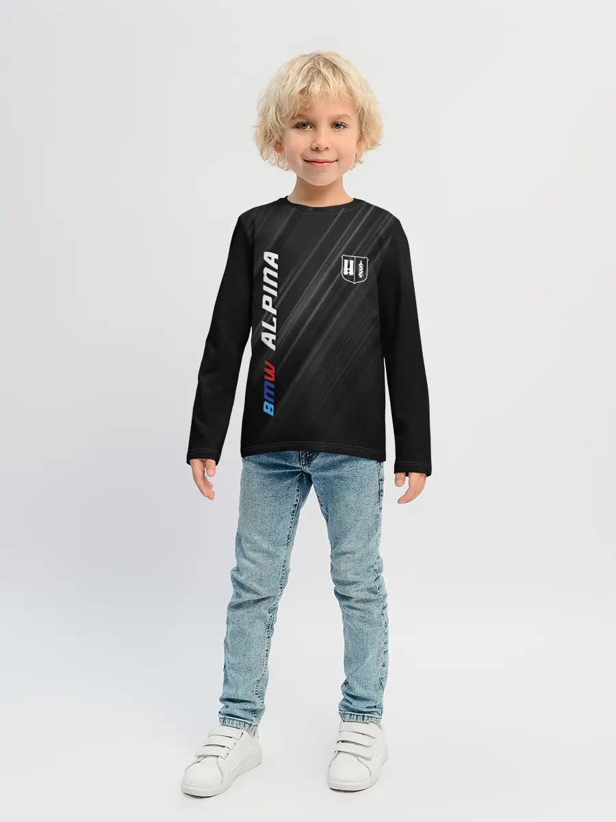 Детский лонгслив / Текстура BMW Alpina