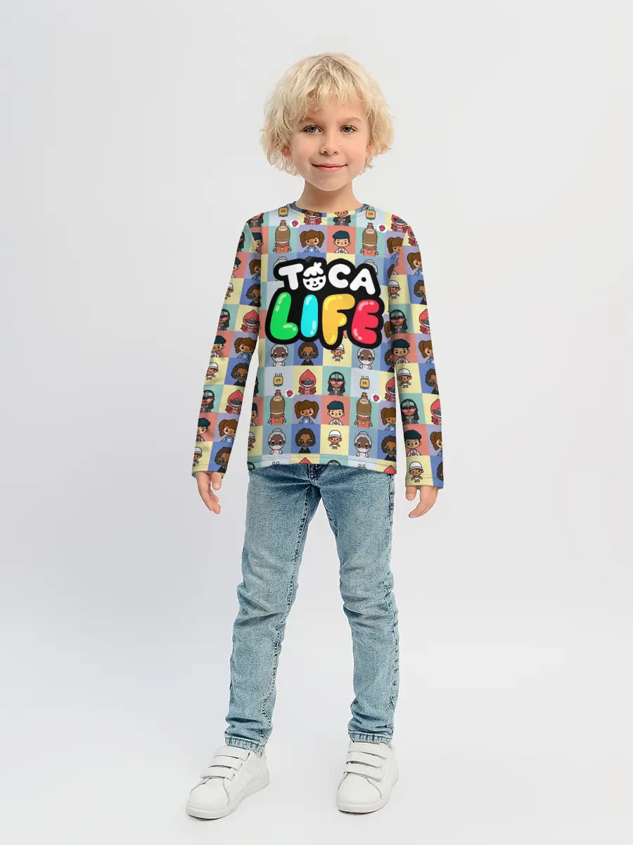 Детский лонгслив / Toca Boca characters | Тока бока персонажи