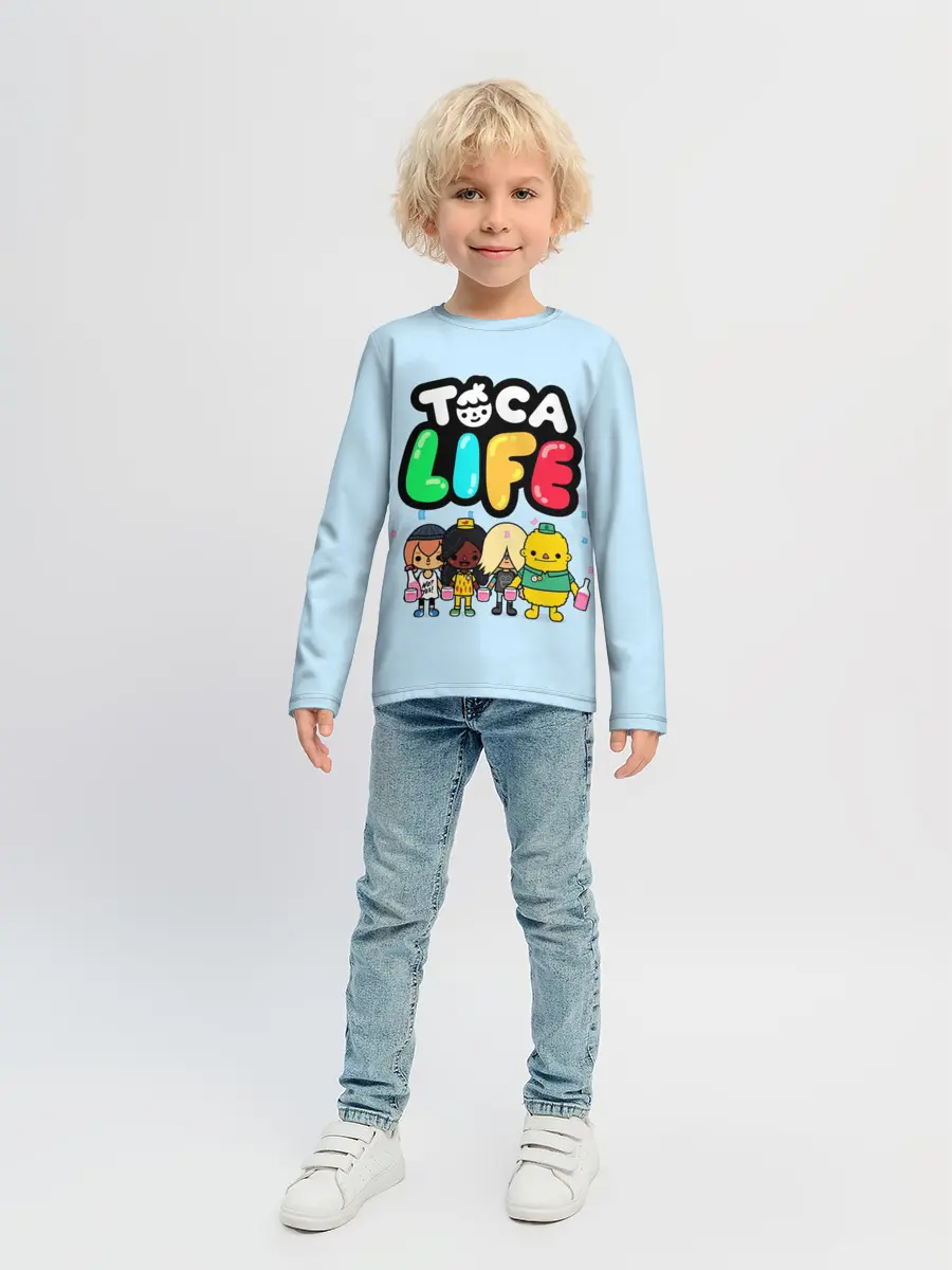 Детский лонгслив / Toca Boca | Тока бока праздник