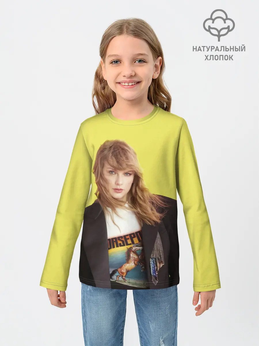 Детский лонгслив / Тэйлор на ветру