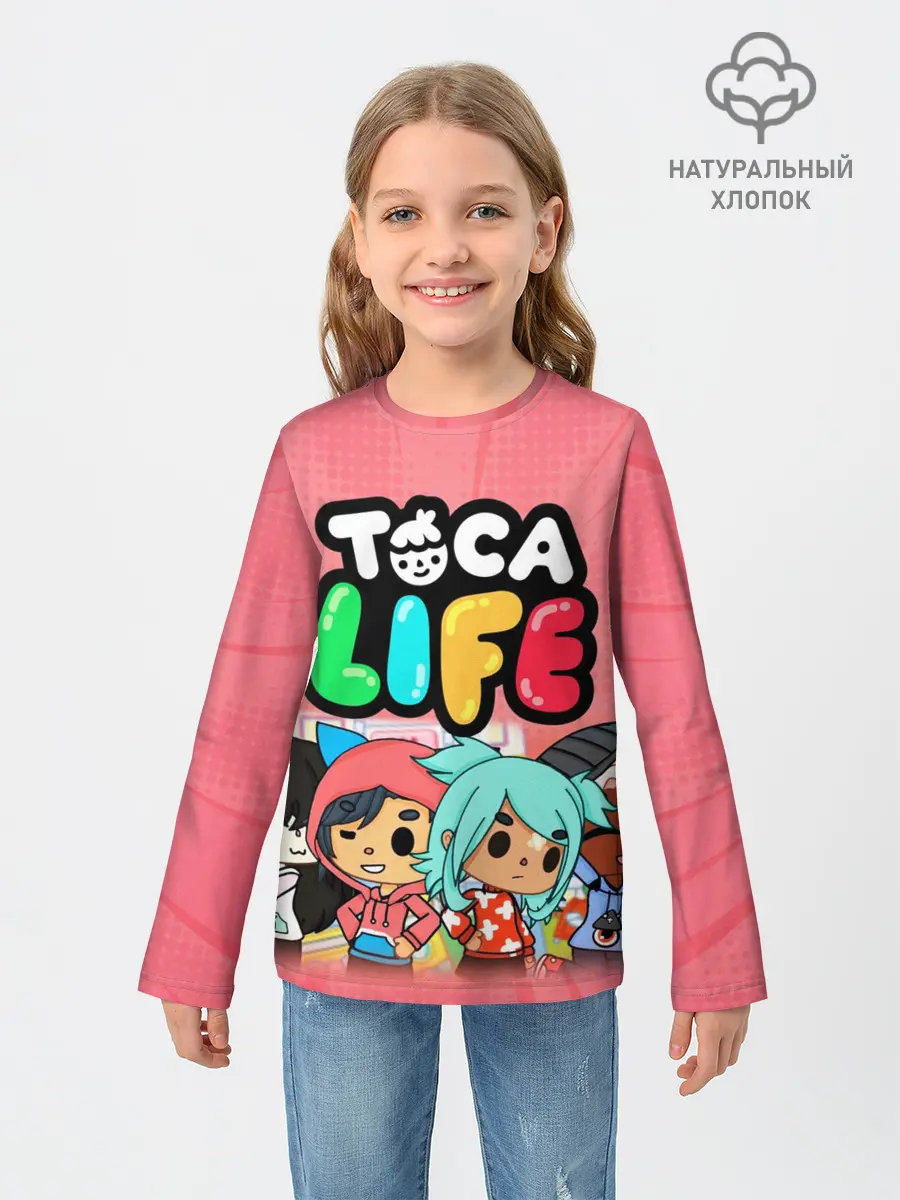 Детский лонгслив / Toca Boca | Тока бока персонажи игры