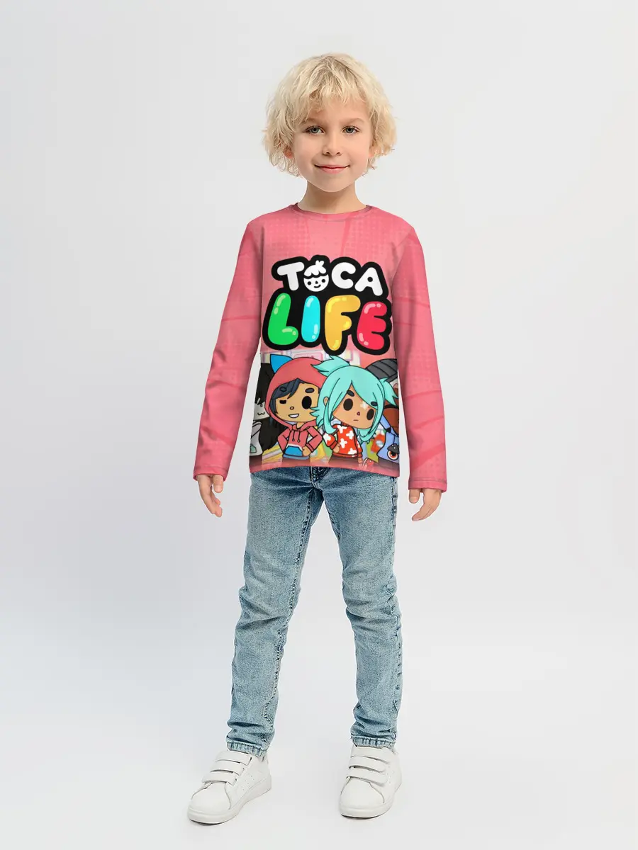 Детский лонгслив / Toca Boca | Тока бока персонажи игры