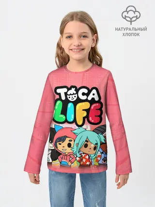 Детский лонгслив / Toca Boca | Тока бока персонажи игры
