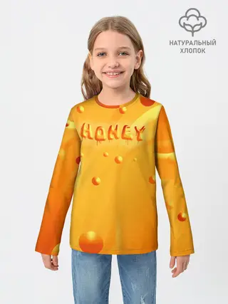 Детский лонгслив / Медовая волна | Honey wave