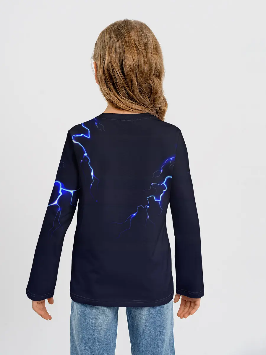 Детский лонгслив / BMW разряд молнии.