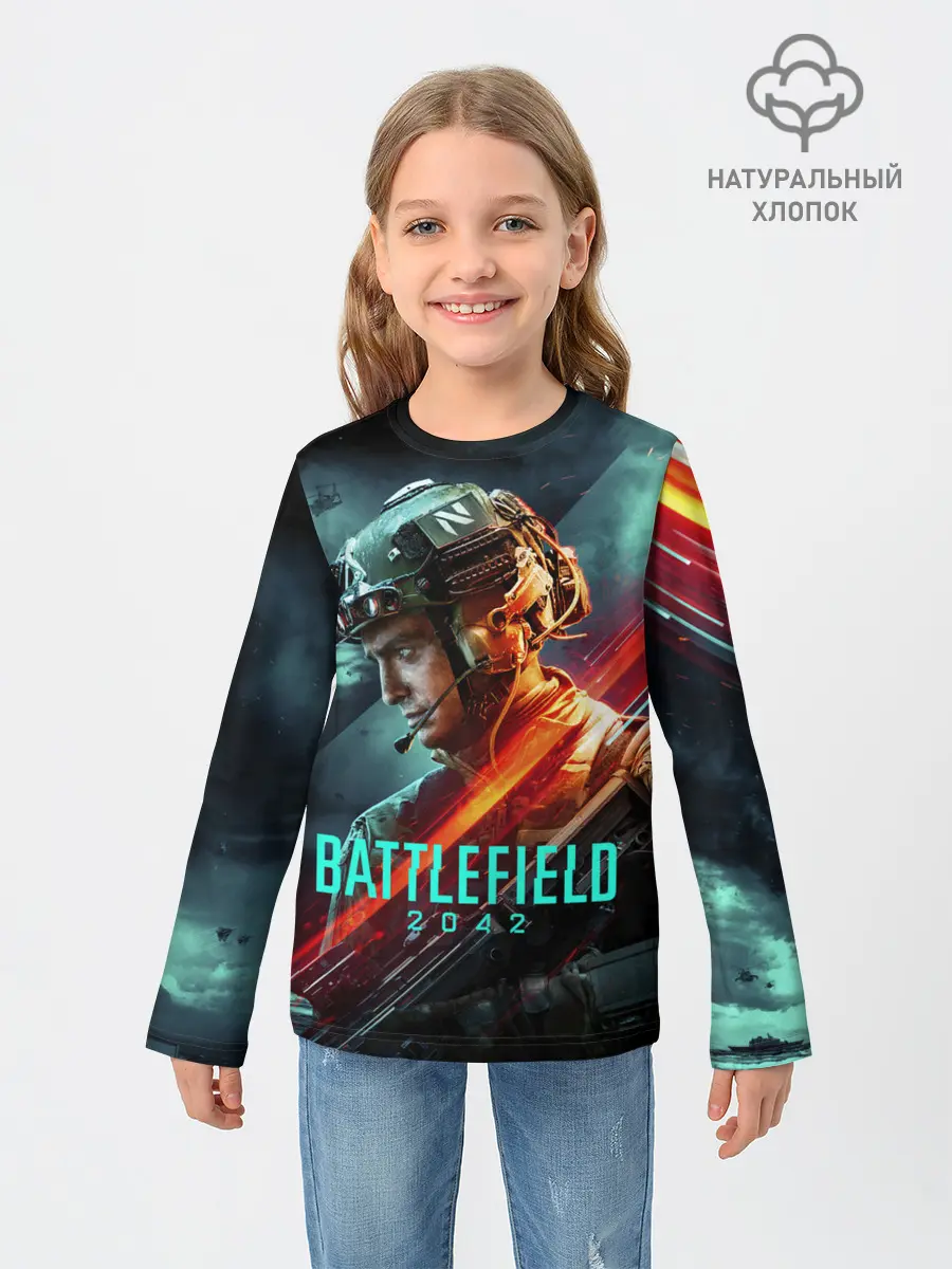 Детский лонгслив / Battlefield 2042 game art