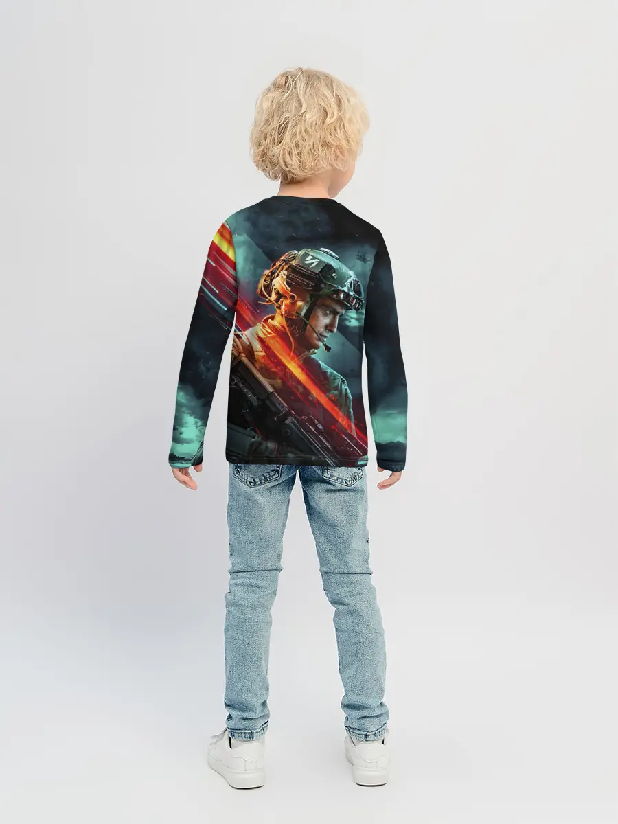 Детский лонгслив / Battlefield 2042 game art
