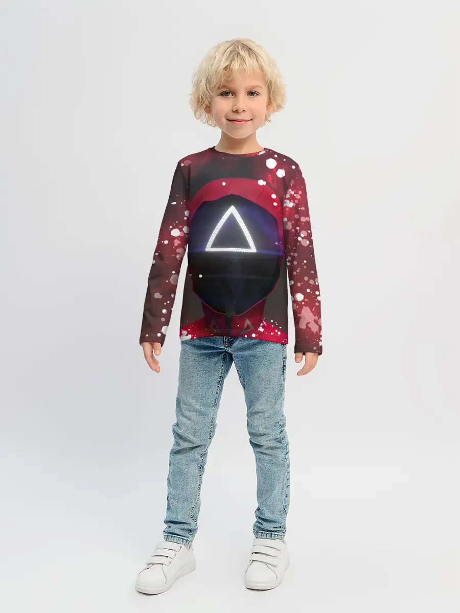 Детский лонгслив / ТРЕУГОЛЬНИК | ОХРАНА