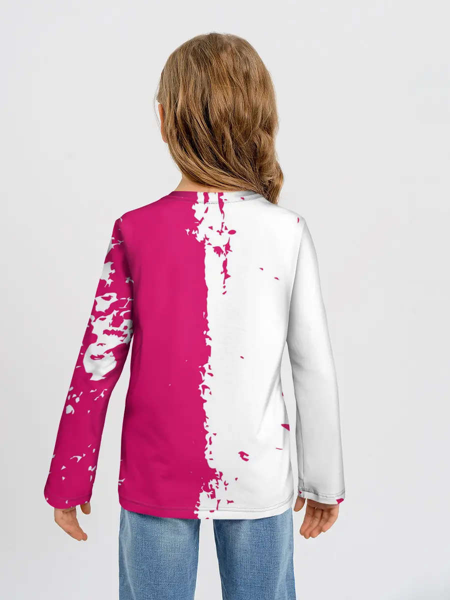 Детский лонгслив / Игра в кальмара геометрические фигуры