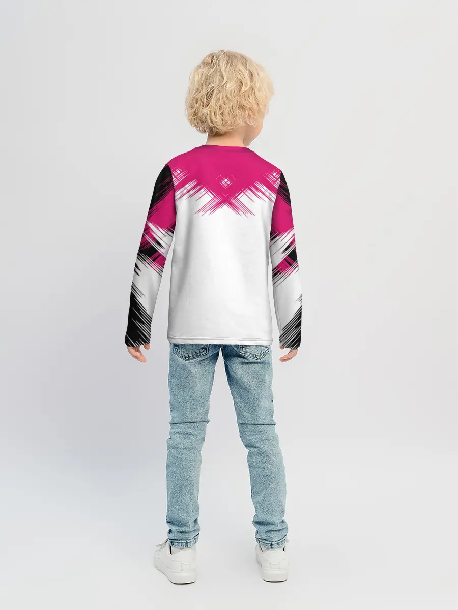 Детский лонгслив / Игра в кальмара | геометрические фигуры,