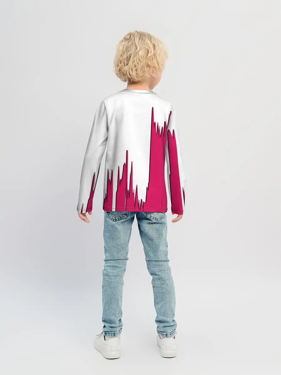 Детский лонгслив / Squid Game | among us / Люди в масках,