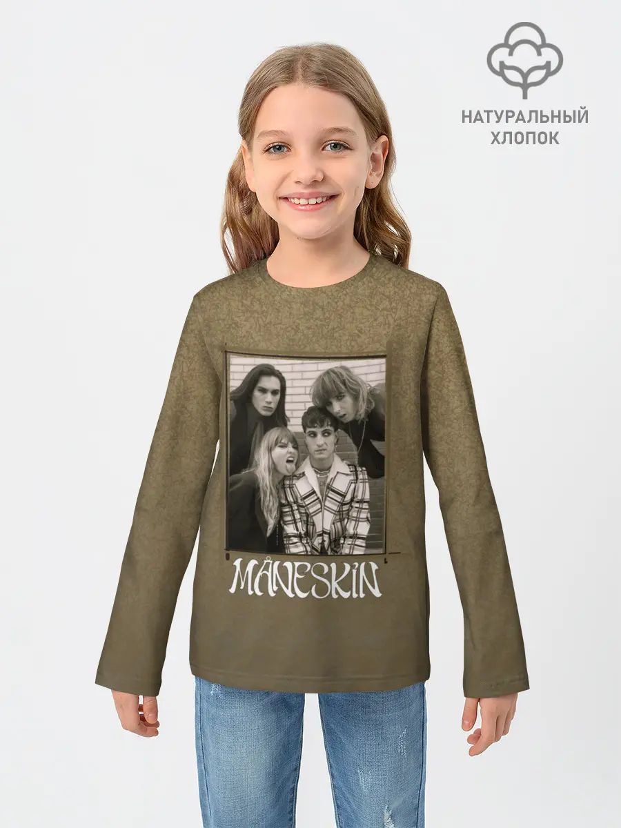 Детский лонгслив / Maneskin на зоолоте