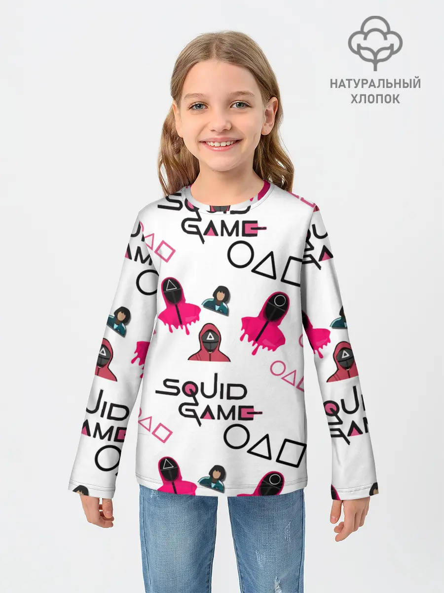 Детский лонгслив / игра в кальмара злодеи