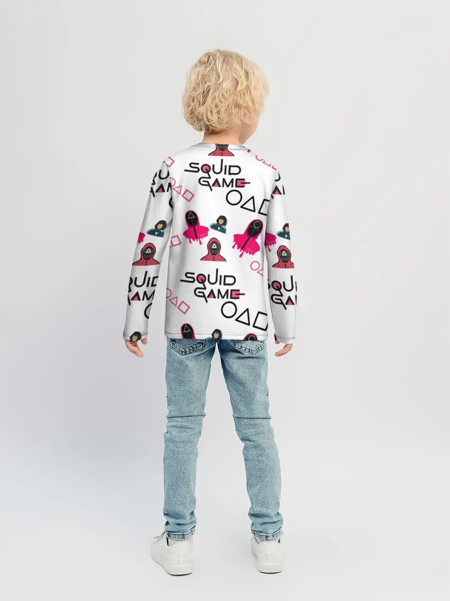 Детский лонгслив / игра в кальмара злодеи