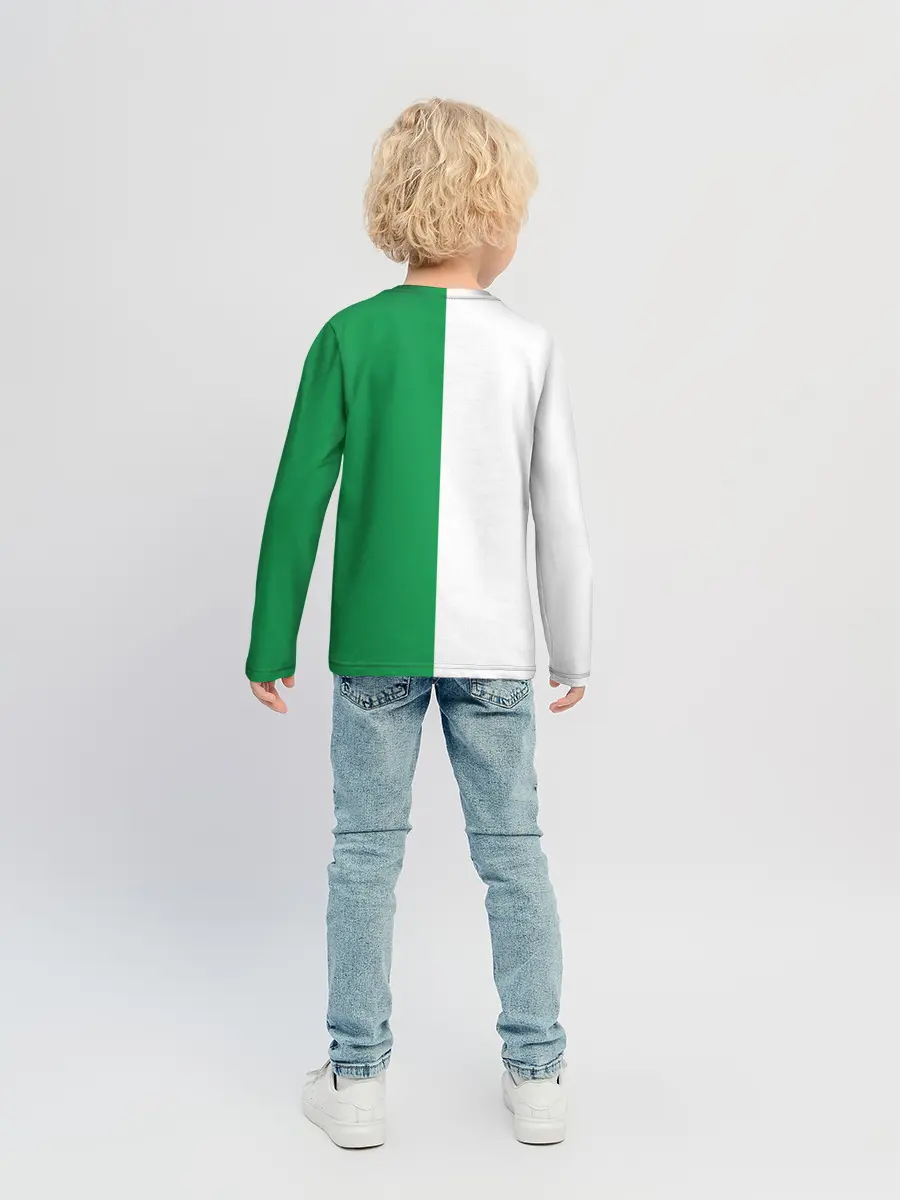 Детский лонгслив / Зелёная Ёлочка