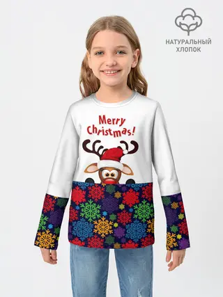 Детский лонгслив / Merry Christmas