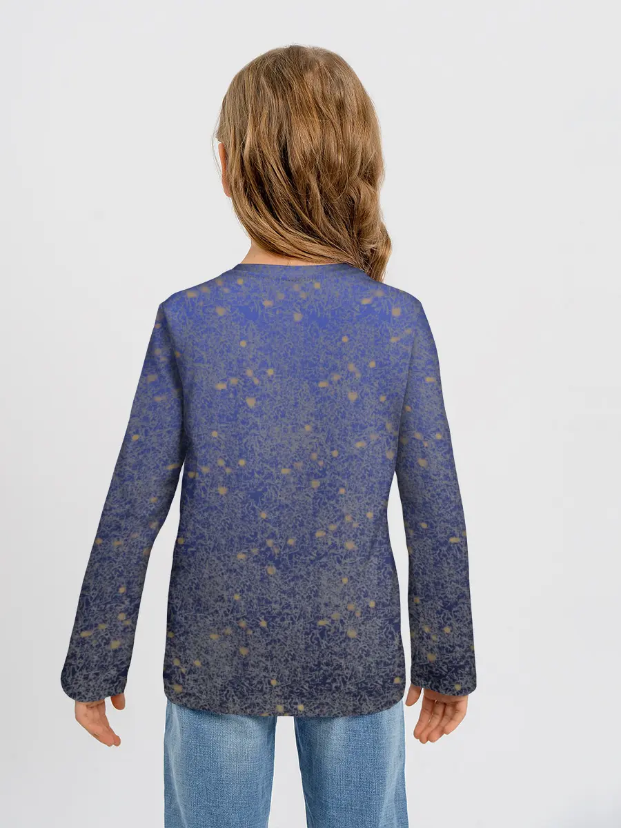 Детский лонгслив / Maneskin в серебре и золоте