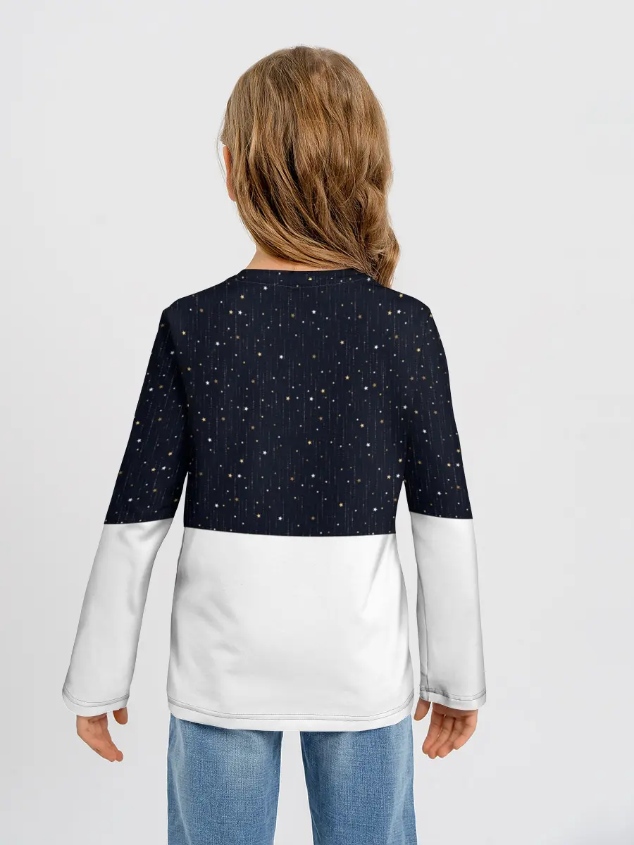 Детский лонгслив / Новогодний Оленёнок Рудольф