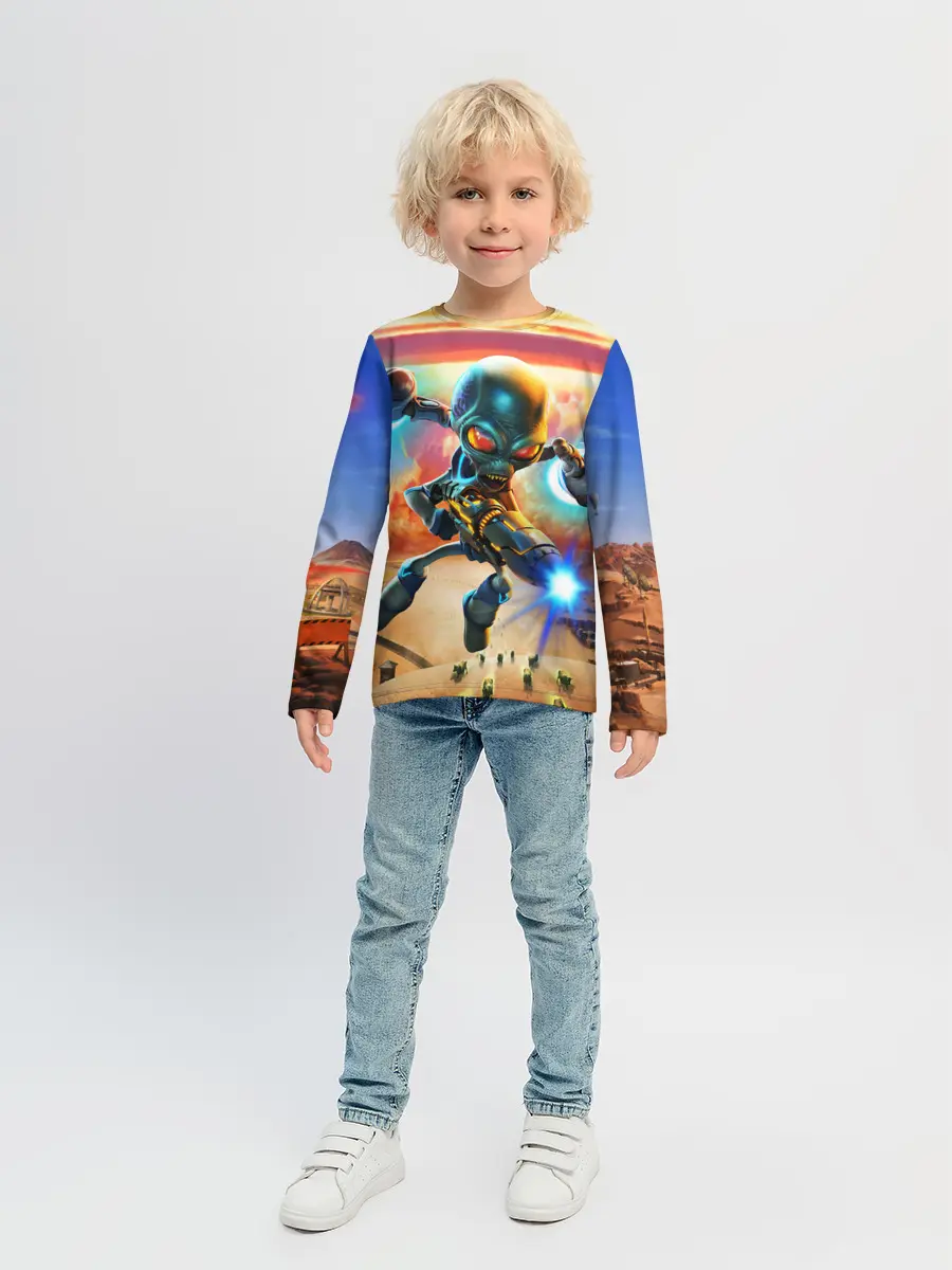 Детский лонгслив / Alien area 52