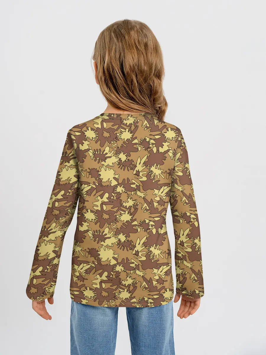 Детский лонгслив / Креативный Камуфляж