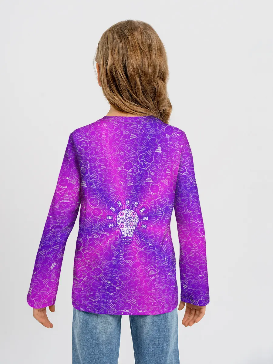 Детский лонгслив / Лампочка на фоне АПВ 12.2.7.7