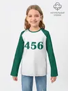 Детский лонгслив / Как в Игре в Кальмара. Футболка 456 игрока