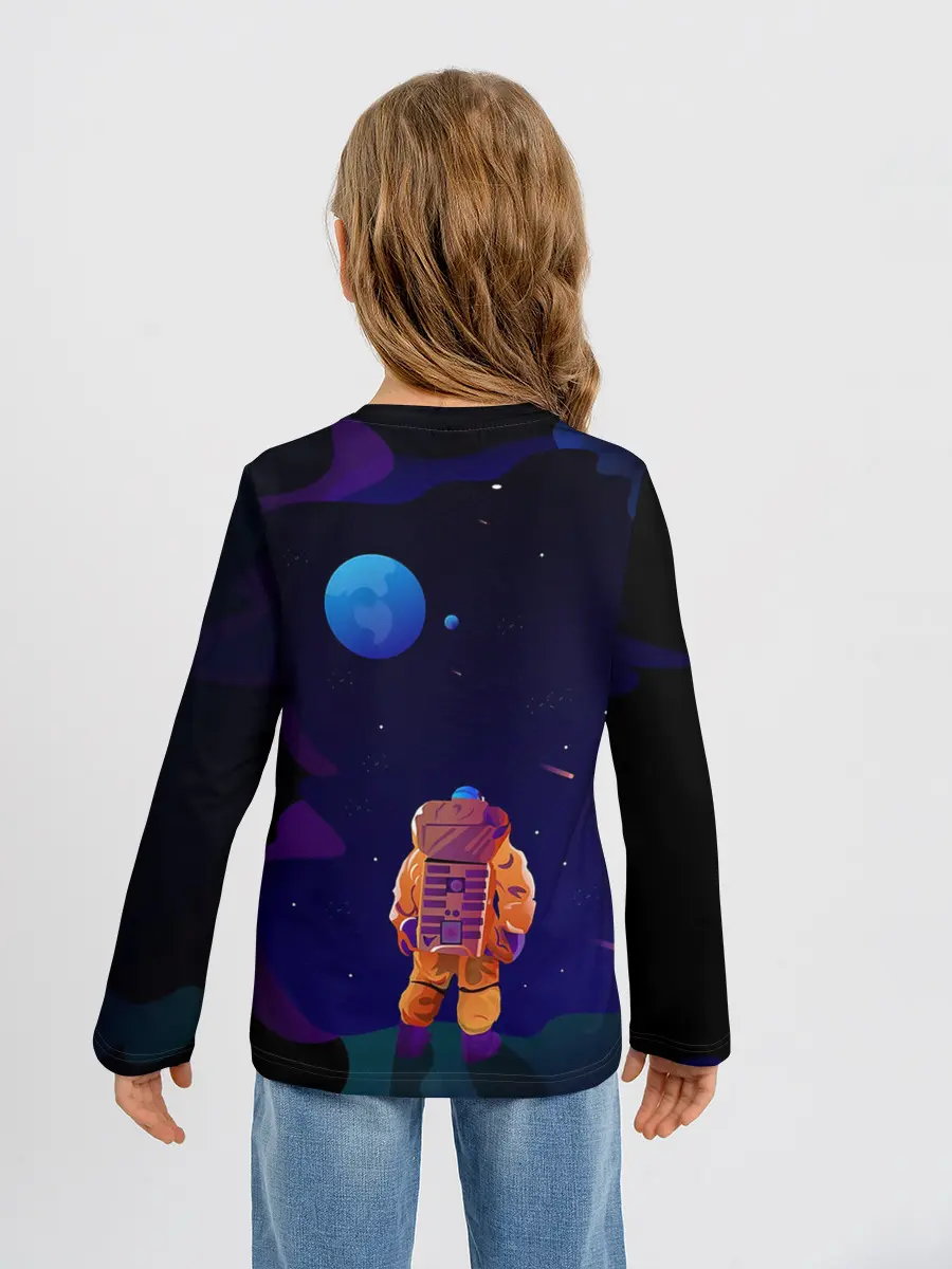 Детский лонгслив / Космонавт на Дистанции