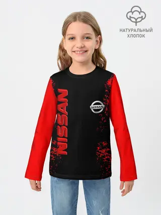 Детский лонгслив / NISSAN RED