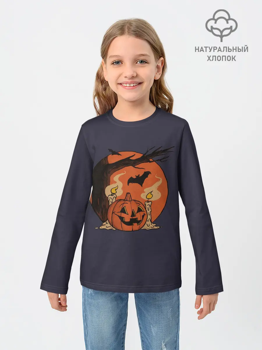 Детский лонгслив / Night of Fear. Mystic Sunset